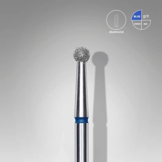 Staleks Frez Diamentowy „Kulka” Niebieski – FA01B027