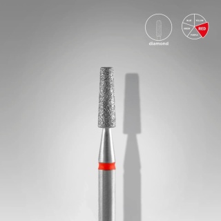 Staleks Frez Diamentowy „Ścięty Stożek” Czerwony EXPERT 2,5 mm / 8 mm – FA70R025/8