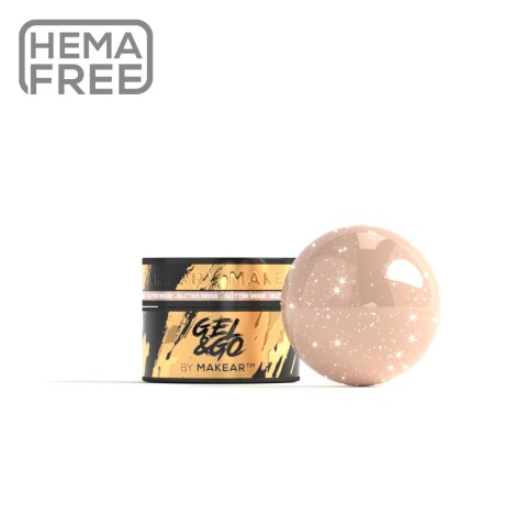 Gel&Go Glitter Beige GG25 - żel budujący 15 ml