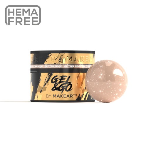 Gel&Go Glitter Beige GG25 - żel budujący 50ml