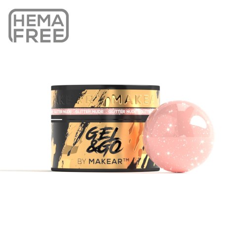 Gel&Go Glitter Nude GG26 - żel budujący 50ml