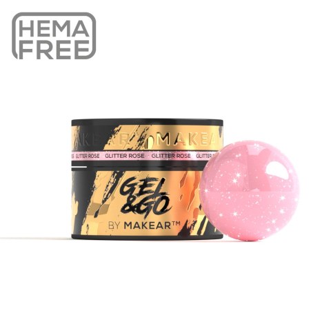 Gel&Go Glitter Rose GG23 - żel budujący 50 ml