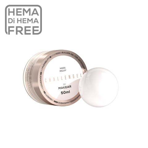Challengel Milky HG01 - żel budujący 50 ml MAKEAR