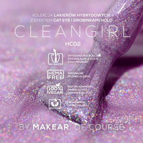 HC02 Lakier Hybrydowy Makear 8 ml