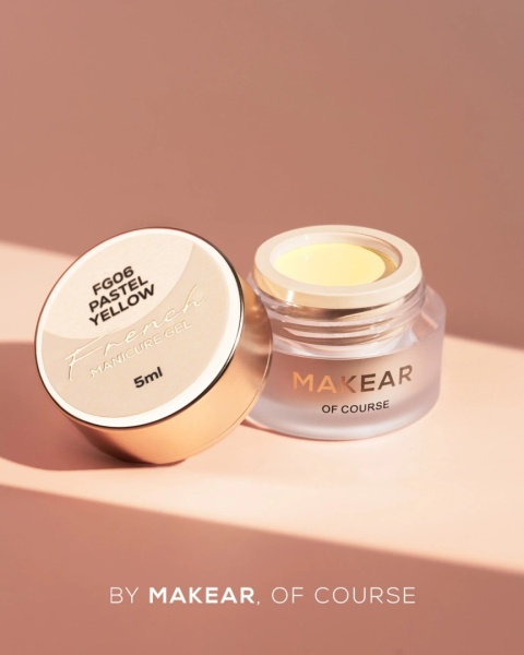 French Manicure Gel Pastel Yellow Makear FG06 5 ml
