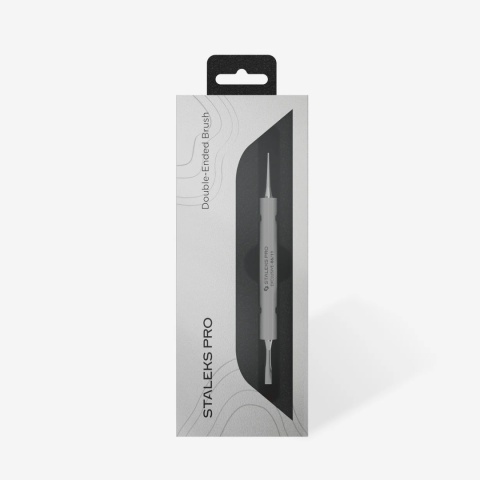 STALEKS Dwustronny pędzel do żelu 11 mm / liner 12 mm NBX-06/11