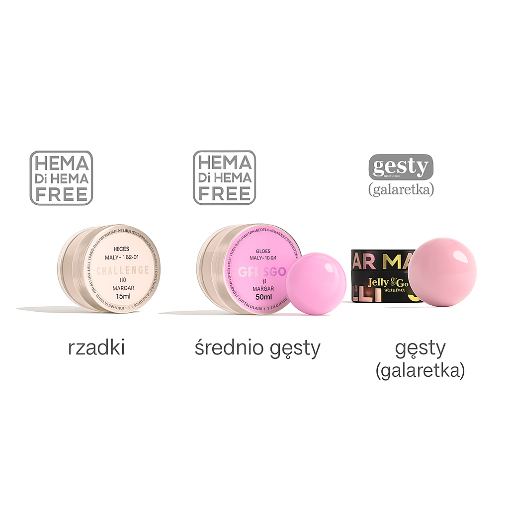 Żel rzadki, średnio gęsty czy gęsty? Jak dobrać idealny żel do swojej pracy